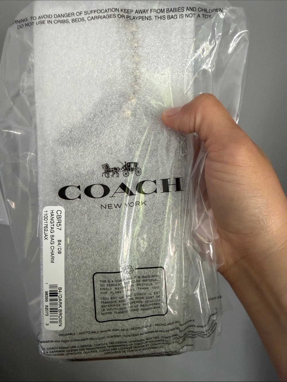 Coach XL Hangtag Bag Charm - Picture 3 of 3